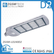 Glass Cover 240W LED Street Light with Ce RoHS